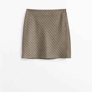 MASSIMO DUTTI | BNWT Houndstooth Mini skirt | size medium
